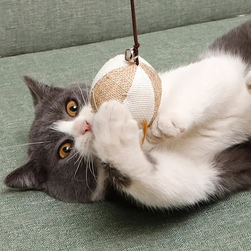 Interactive Feather Cat Wand Toy